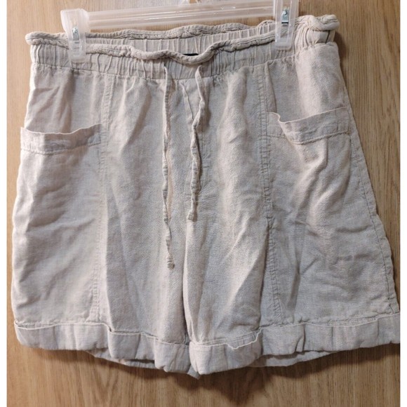 Zac & Rachel Womens Linen Blend Shorts~Size Large - Picture 1 of 4